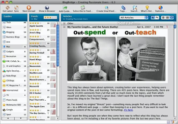 BlogBridge for Linux screenshot 2