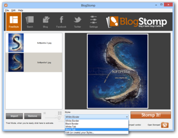BlogStomp screenshot
