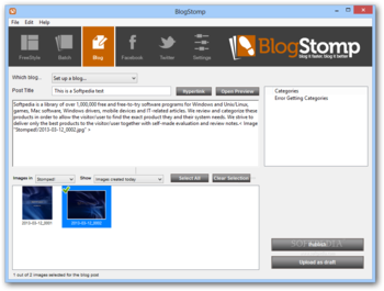 BlogStomp screenshot 2