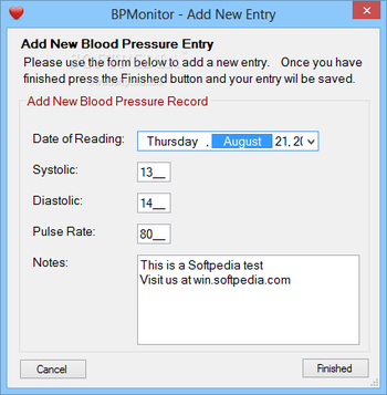 Blood Pressure Monitor screenshot 2