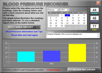 Blood Pressure Recorder screenshot