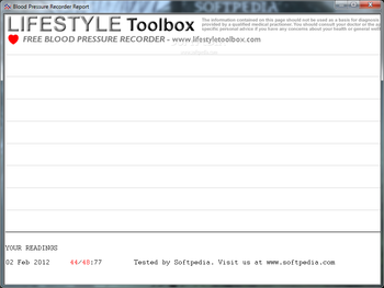 Blood Pressure Recorder screenshot 2