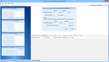Blood Pressure RT (Readings and Tracking) screenshot