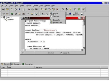 Bloodshed Dev-Pascal screenshot