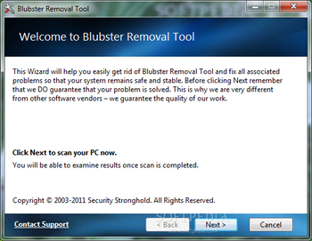 Blubster Removal Tool screenshot