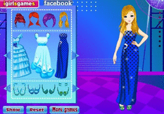 Blue Ball Dress Up screenshot 2