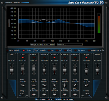 Blue Cat's Parametr'EQ screenshot