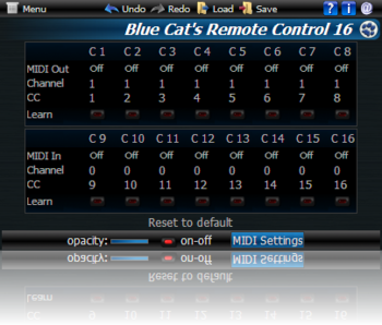 Blue Cat's Remote Control screenshot