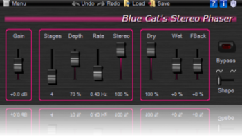 Blue Cat's Stereo Phaser Direct X screenshot