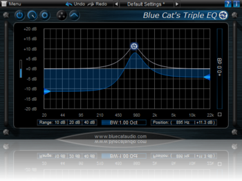 Blue Cat's Stereo Triple EQ screenshot 4