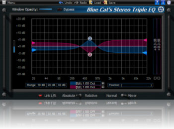 Blue Cat's Stereo Triple EQ Direct X  screenshot
