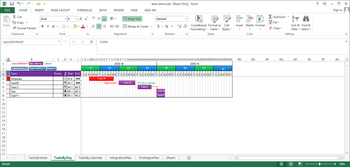 Blue Excel screenshot 2