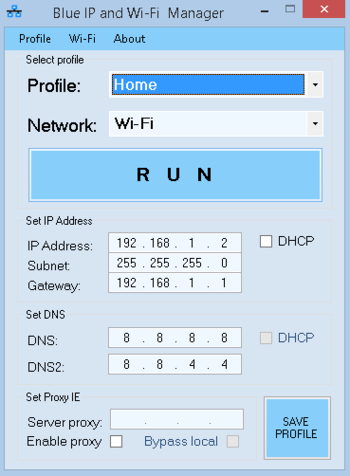 Blue IP and Wi-Fi Manager screenshot 2