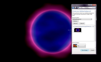 Blue Magenta Sun screenshot