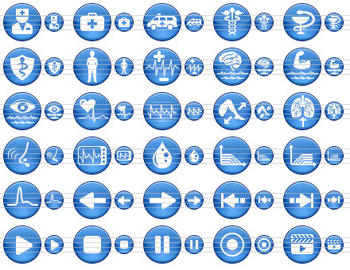 Blue Medical Icons screenshot 2