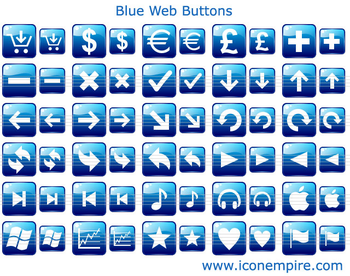 Blue Web Buttons screenshot 2