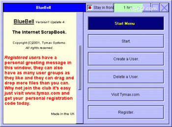 BlueBell - Internet Scrapbook. screenshot 2