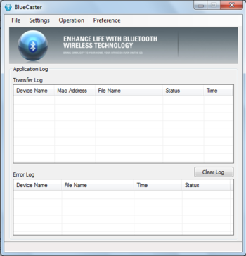 BlueCaster screenshot