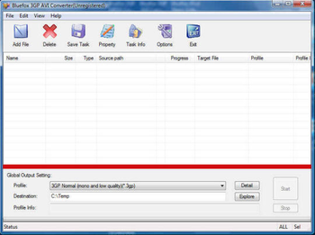 Bluefox 3GP AVI Converter screenshot