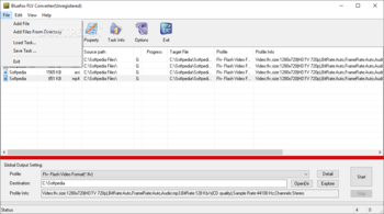 Bluefox FLV Converter screenshot 2