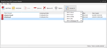 BlueFox Free PDF Convert Master screenshot 2