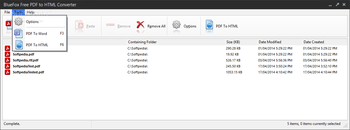 BlueFox Free PDF to HTML Converter screenshot 2