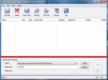 Bluefox iPod Classic Video Converter screenshot
