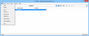 BlueLife Hosts Editor screenshot 2