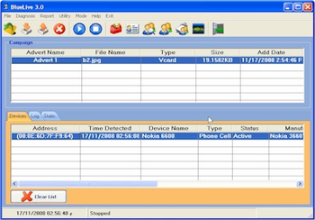 BlueLive screenshot
