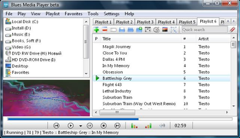 Blues Media Player screenshot