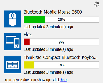 Bluetooth Battery Monitor screenshot