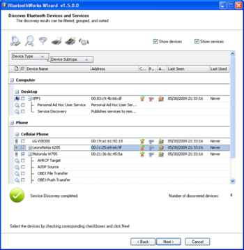 BluetoothWorks Wizard(1) screenshot