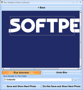 Blur Multiple Photos Software screenshot 2