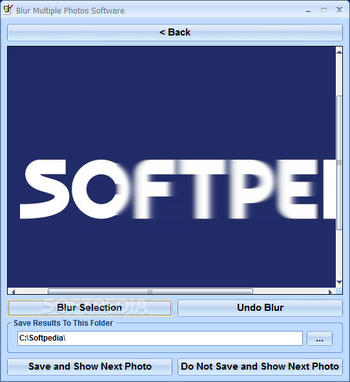 Blur Multiple Photos Software screenshot 3