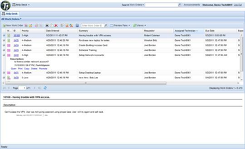 BMC Track-It screenshot