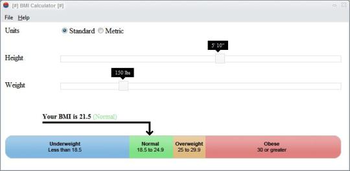 BMI Calculator screenshot