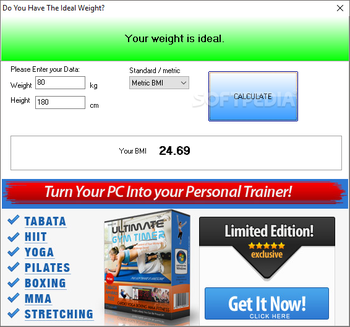 BMI Calculator screenshot