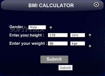BMI_Calculator screenshot