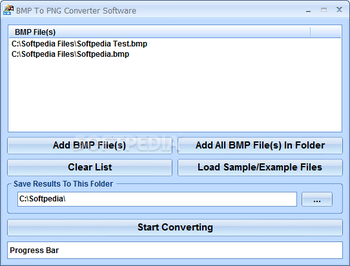 BMP To PNG Converter Software screenshot