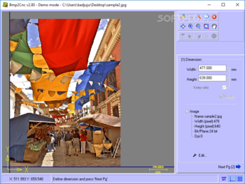 Bmp2Cnc screenshot