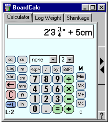 BoardCalc screenshot