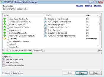 Bobabo Audio Converter screenshot