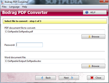 Bodrag PDF Converter screenshot
