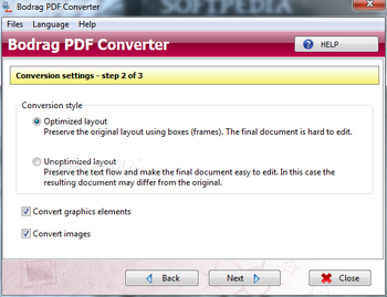 Bodrag PDF Converter screenshot 2