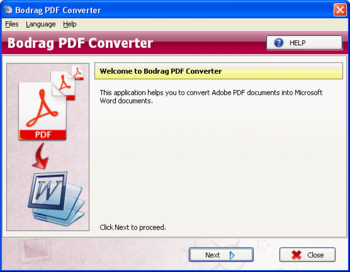 Bodrag PDF Converter screenshot 3