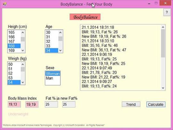 BodyBalance screenshot 2