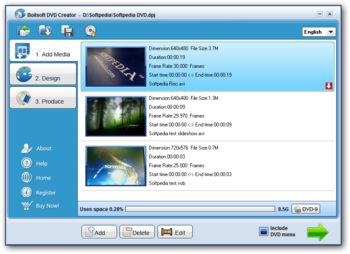 Boilsoft DVD Creator screenshot