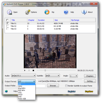 Boilsoft DVD Ripper screenshot 3