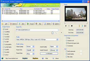 Boilsoft MPEG Converter screenshot 2