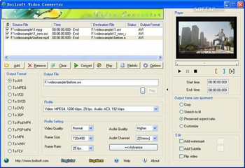 Boilsoft MPEG Converter screenshot 3